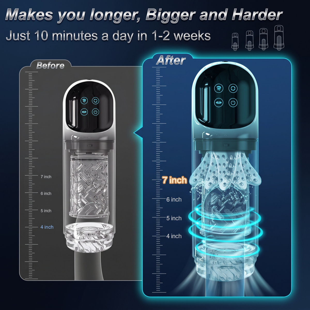 Vortrix before and after - longer, bigger and harder in 1-2 weeks